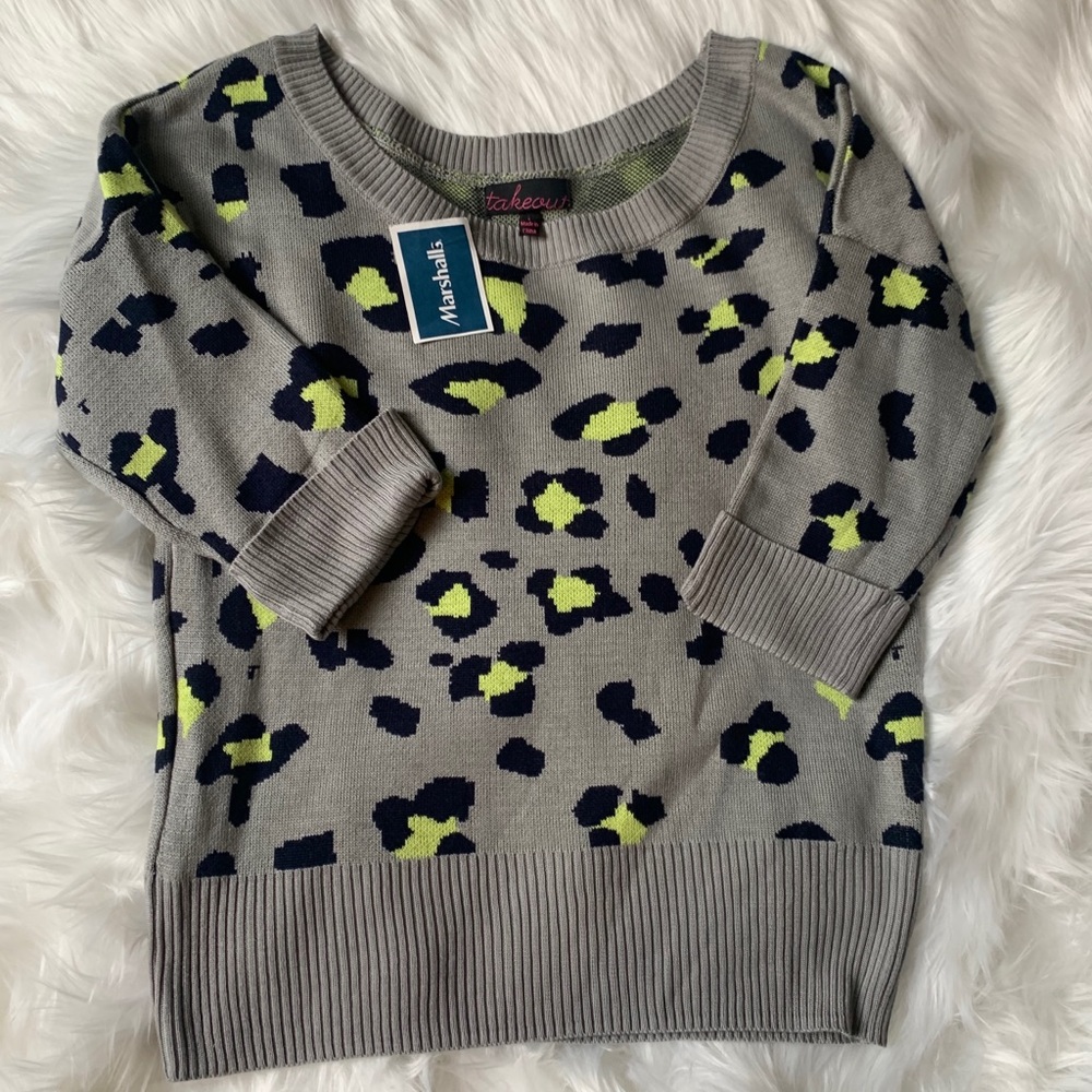 Leopard Cropped Sweater